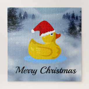 Puzzle Canard en caoutchouc, Joyeux Noël,