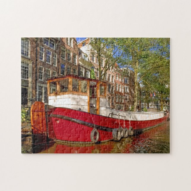 Puzzle Canaux d'Amsterdam. (Horizontal)