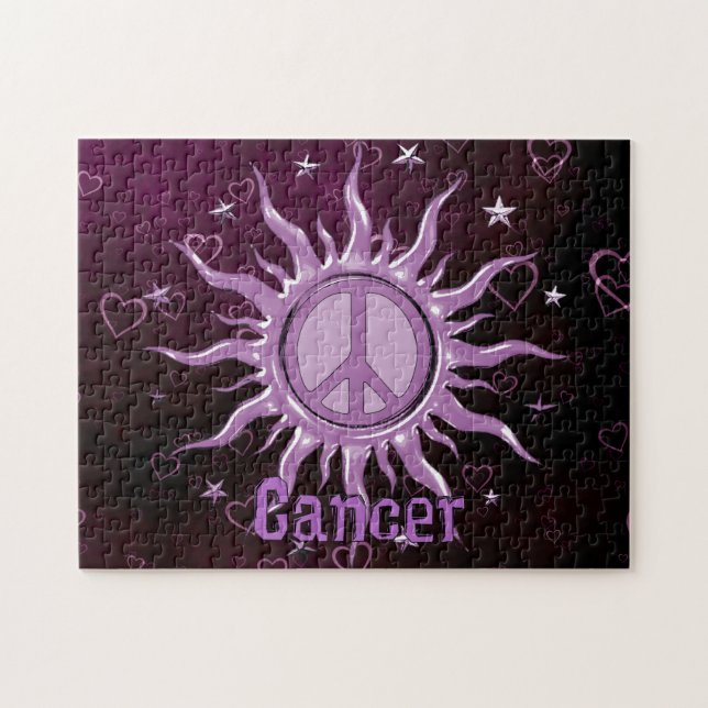 Puzzle Cancer de Sun de paix (Horizontal)
