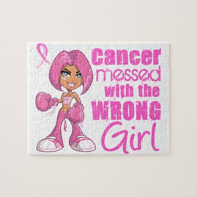 Puzzle Cancer du sein Fille de combat 1 (Horizontal)