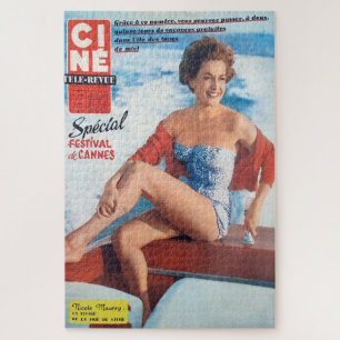 Puzzle Cannes Beach Babe, 60's style.