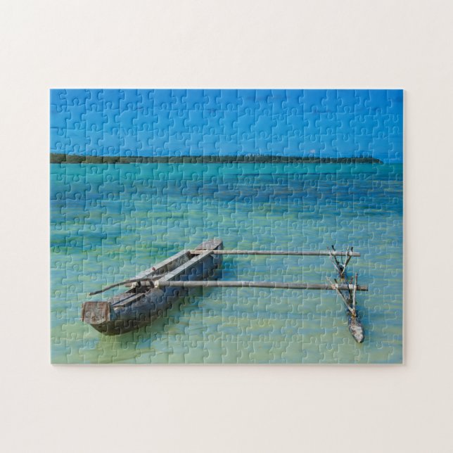 Puzzle Canot Outrigger en mer peu profonde (Horizontal)