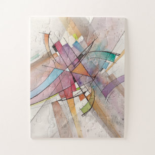 Puzzle CANTATA en TON PASTEL Majeur Art Abstrait Aquarell