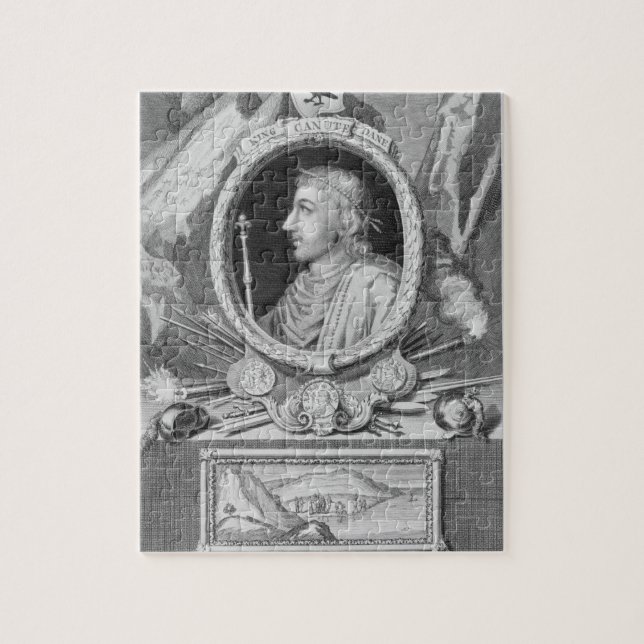 Puzzle Canute le grand (d.1035) roi d'Angleterre, (Vertical)