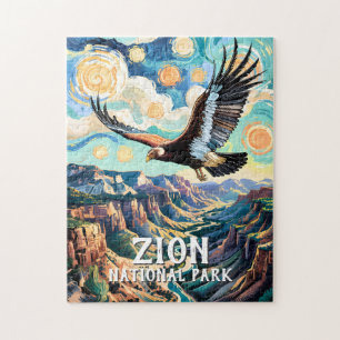 Puzzle Canyon de Zion Oiseau Condor de Californie Vivid V