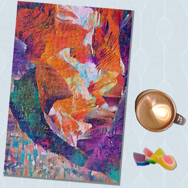 Puzzle Canyon semi -bstract art puizzle (Créateur téléchargé)