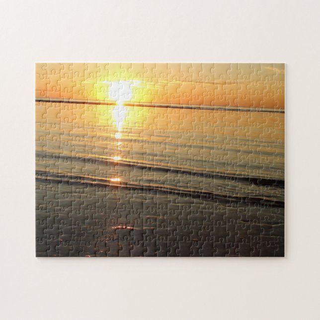Puzzle Cape Cod Sunset Ocean Waves (Horizontal)