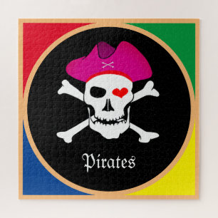 Puzzle Capitaine "Grace" & Pirates - L'île au trésor /Fil
