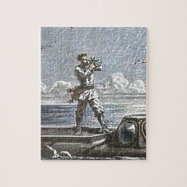 Puzzle Capitaine Nemo Verne 20 000 lieues Sci Fi Art (Vertical)