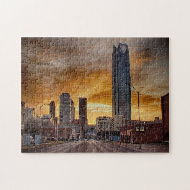 Puzzle Capitale de l'Oklahoma. (Horizontal)