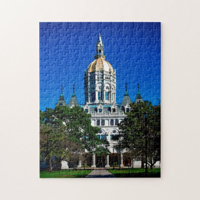 Puzzle Capitole de l'état du Connecticut de Hartford. Jig (Vertical)