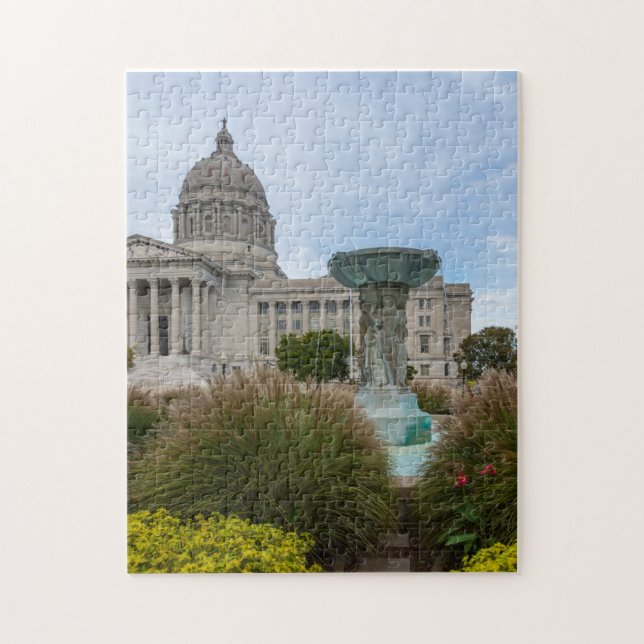 Puzzle Capitole Du Missouri Et Fontaine (Vertical)