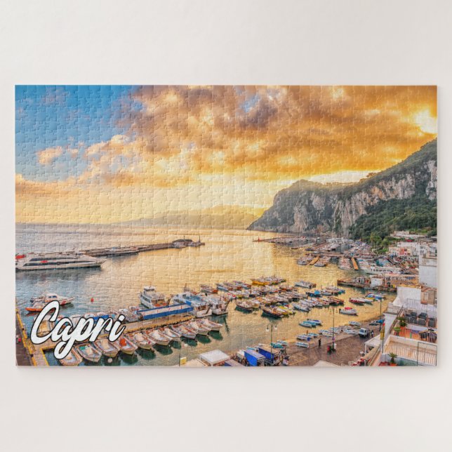 Puzzle Capri, Mer Tyrrhénienne, Italie (Horizontal)