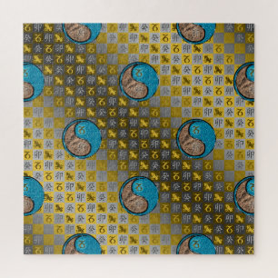 Puzzle Capricorne & Lapin d'eau