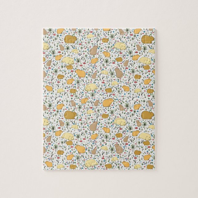 Puzzle Capybaras en jaune (Vertical)