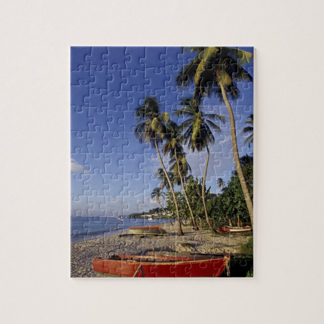 Puzzle CARAÏBES, Grenade, Saint-Georges, Bateaux à palme (Vertical)