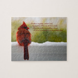 Puzzle Cardinal avec visiteurs du ciel 10x8 difficile