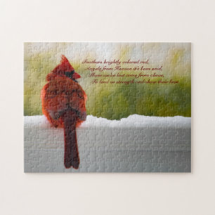 Puzzle Cardinal avec Visiteurs du Ciel 14x11 défi