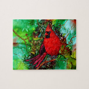 Puzzle Cardinal dans l'arbre