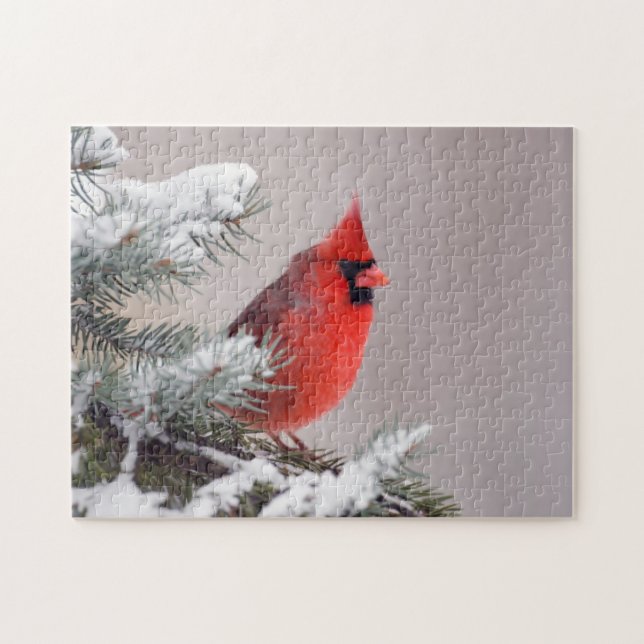 Puzzle Cardinal du nord été perché dans un arbre (Horizontal)