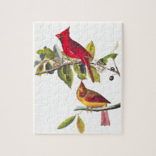 Puzzle Cardinal Grosbeak par John James Audubon