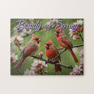 Puzzle Cardinaux de printemps