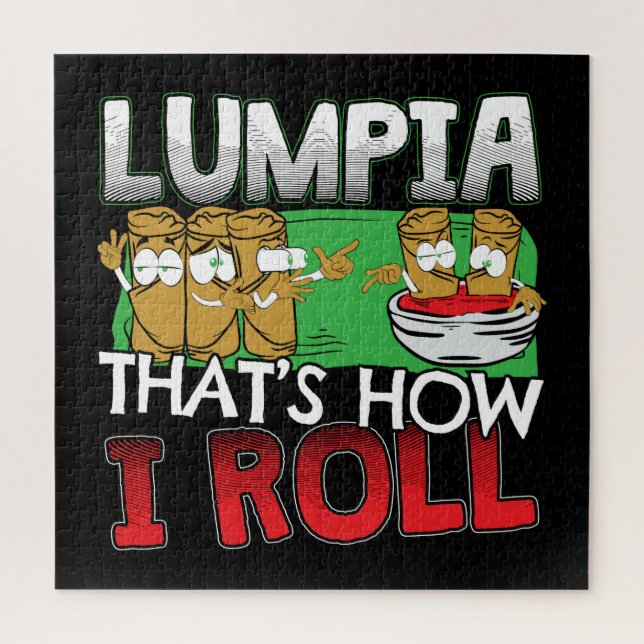 Puzzle Caricature alimentaire philippine Lumpia (Vertical)