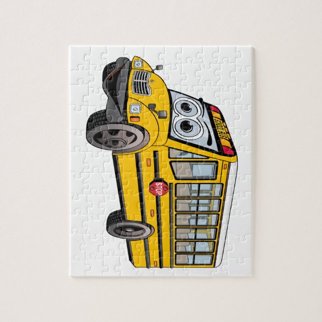 Puzzle Caricature de bus scolaire 2017 (Vertical)