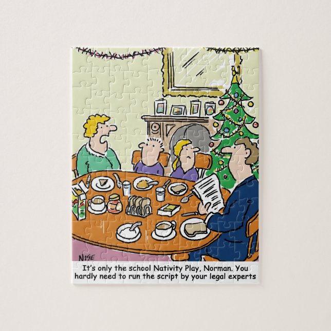 Puzzle Caricature de la crèche de l'école Jouer au script (Vertical)