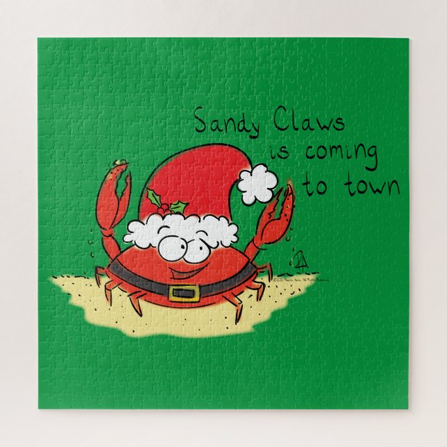 Puzzle Caricature de Noël de Noël de Noël amusant Père No (Vertical)