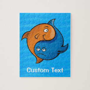 Puzzle Caricature de poisson Yin Yang