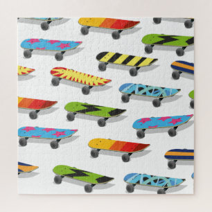 Puzzle Caricature skateboard.