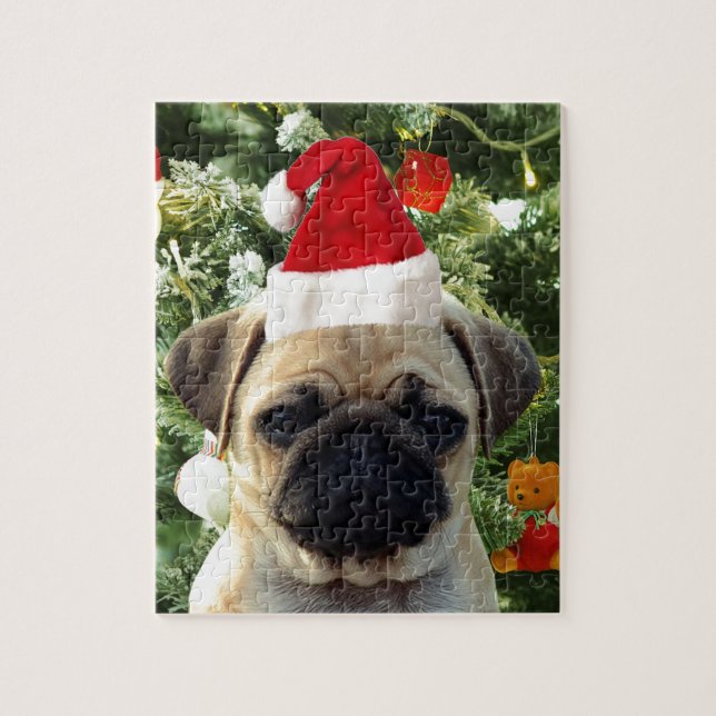 Puzzle Carlin Chien Chien Chien de Noël Arbre de Noël Orn (Vertical)