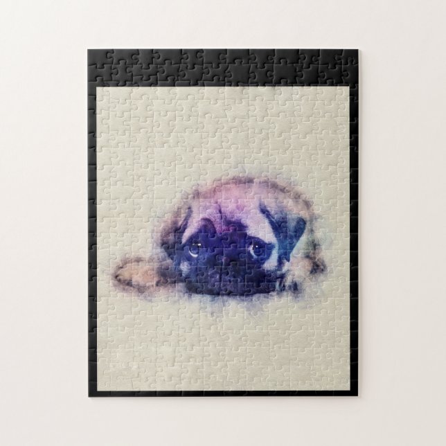 Puzzle Carlin Puppy croquis Carlin Amoureux de les chiens (Vertical)
