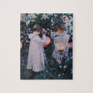 Puzzle Carnation Lily Lily Rose John Singer Sargent Art