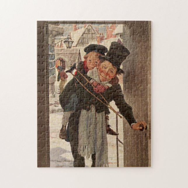 Puzzle Carol de Noël : Tim & Mr Cratchit (Vertical)