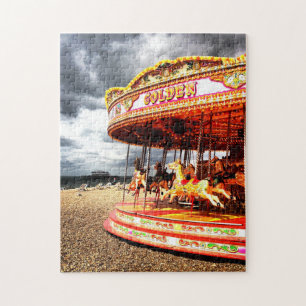 Puzzle Carousel sur la plage de Brighton