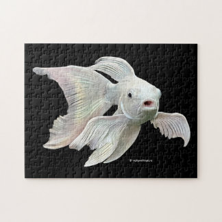 Puzzle Carpe Koi Papillon Platine Époustouflante
