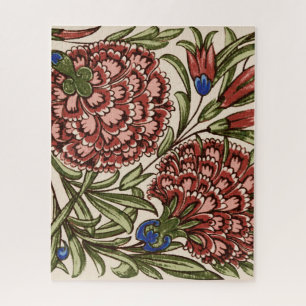 Puzzle Carreau de fleur d'œillet Art Antique