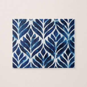 Puzzle Carreaux d'aquarelle de cobalt IV