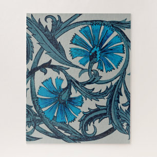 Puzzle Carreaux décoratifs rustiques d'art floral antique