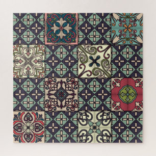 Puzzle Carreaux portugais : Talavera Style sans couture