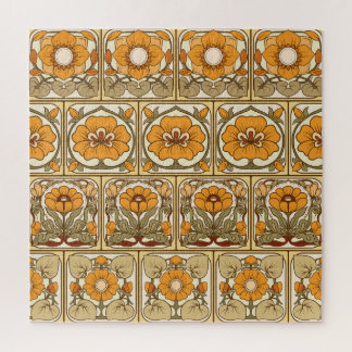 Puzzle Carrelage en céramique : Style Art Nouveau.