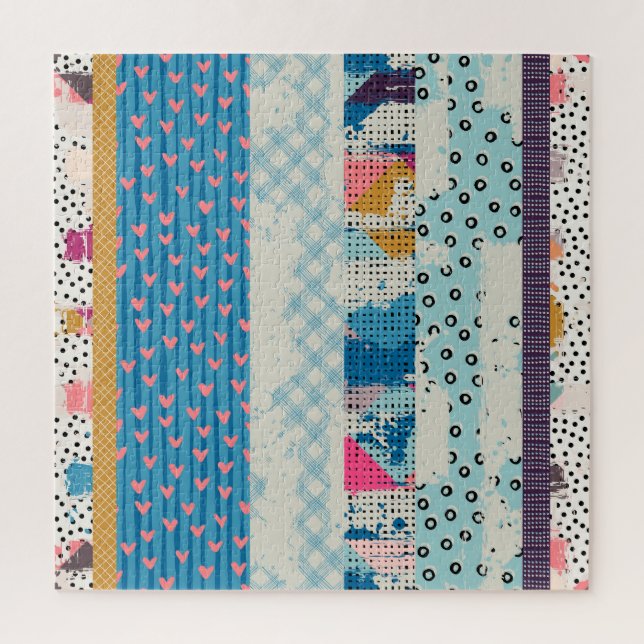 Puzzle Carrelage en Patchwork Carreaux Design Motif sans  (Vertical)