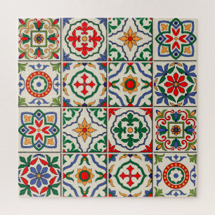 Puzzle Carrelage marocain : Motif coloré sans couture.