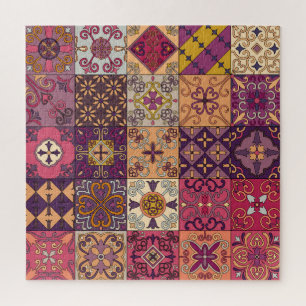 Puzzle Carrelage portugais : motif de style talavera.