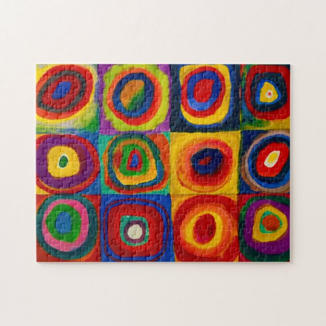 Puzzle Carrés avec cercles, Abstraits, Wassily Kandinsky (Horizontal)