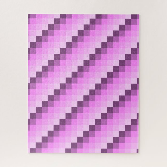 Puzzle Carrés rose et violet (Vertical)