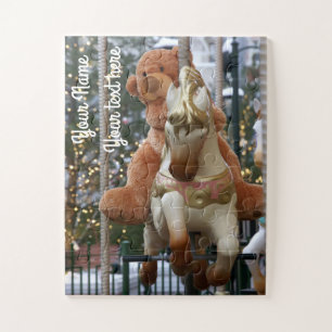 Puzzle Carrousel avec ours en peluche