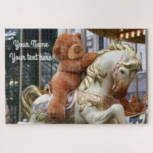 Puzzle Carrousel avec ours en peluche